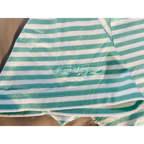 Ben Hogan Men's Mint Green Striped Polo Collared Short Sleeve Medium - Picture 5 of 9